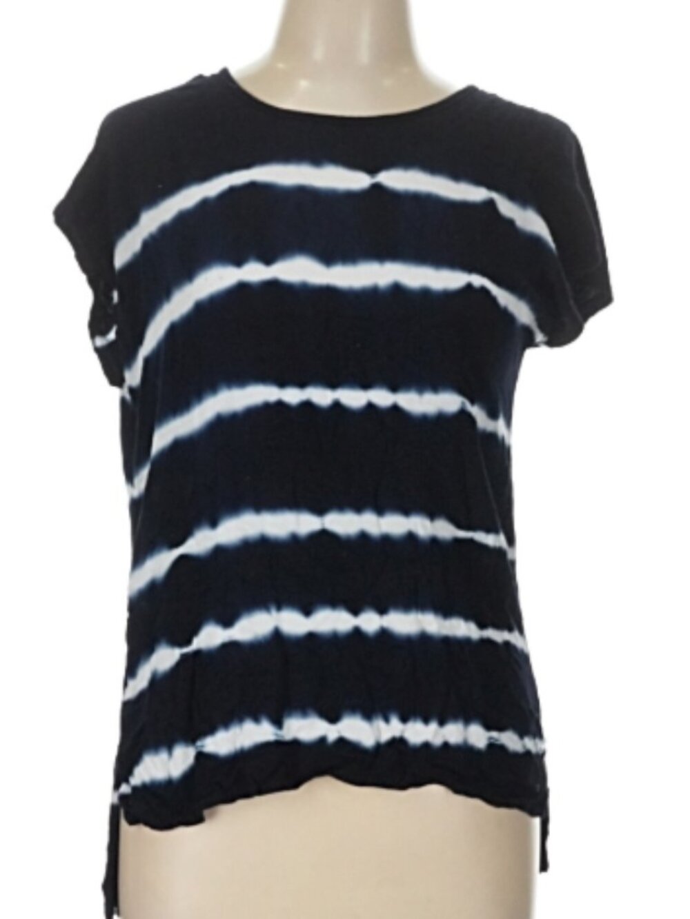 Tryst Tie-Dye Black Short Sleeve T-Shirt Size Large